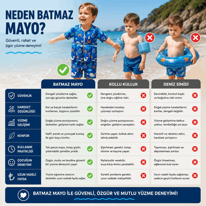 Çocuk Batmaz Mayo