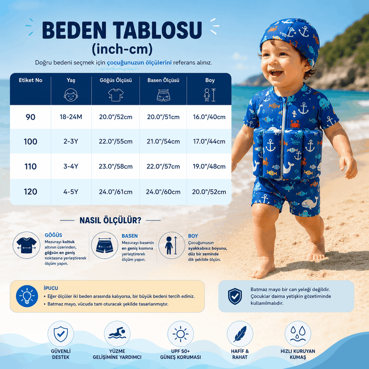Çocuk Batmaz Mayo