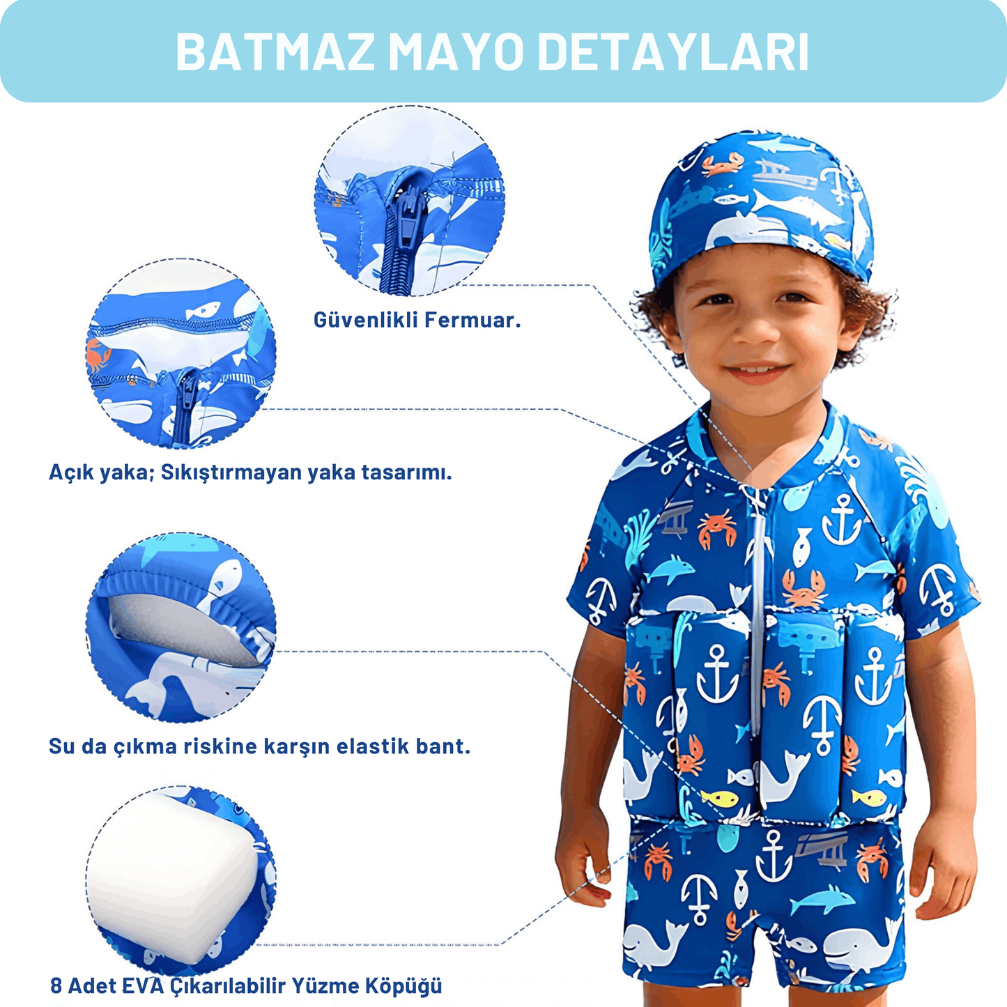 Çocuk Batmaz Mayo
